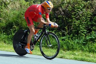 Michel Kreder (Rabobank Continental) during the stage 6 time trial at the 2009 Tour de Bretagne Cycliste.