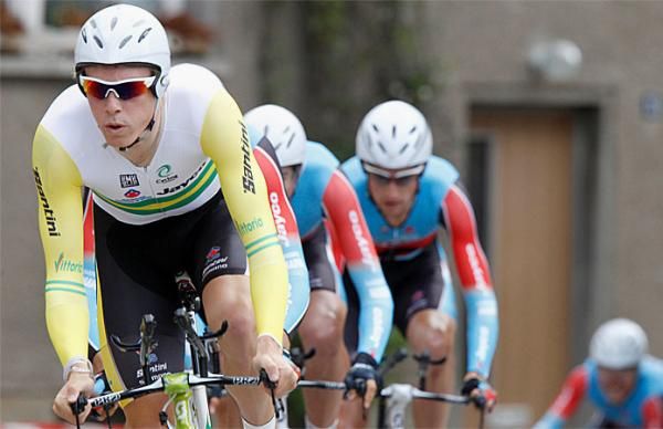 Dennis leads the Jayco-AIS squad in the team time trial