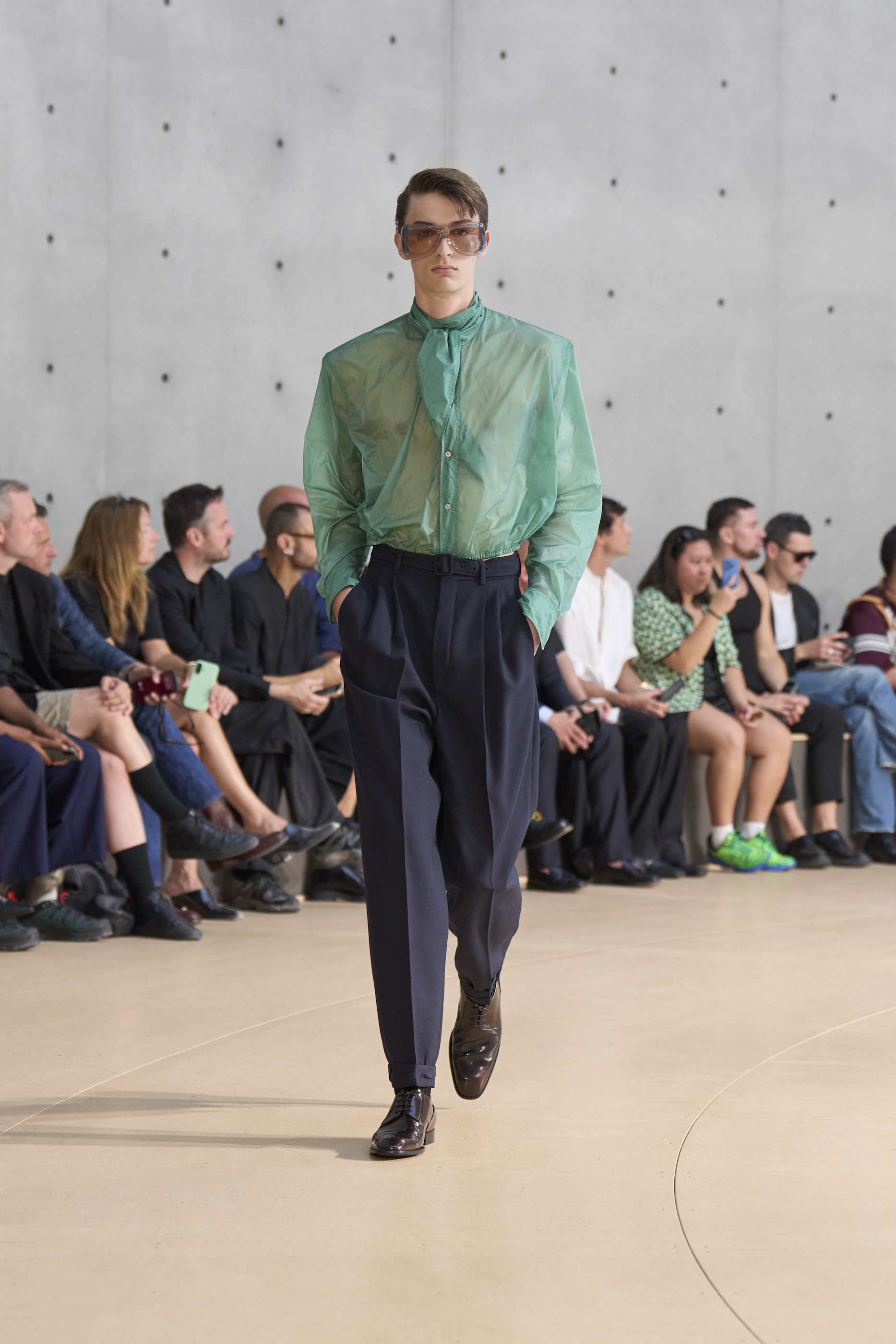 Saint Laurent runway at Paris Fashion Week Men’s S/S 2026