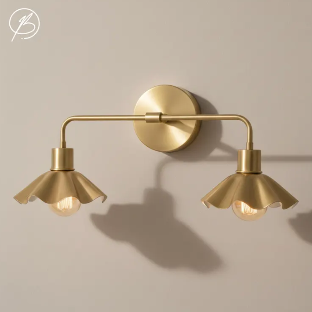 Handcrafted Brass Double Wall Sconce