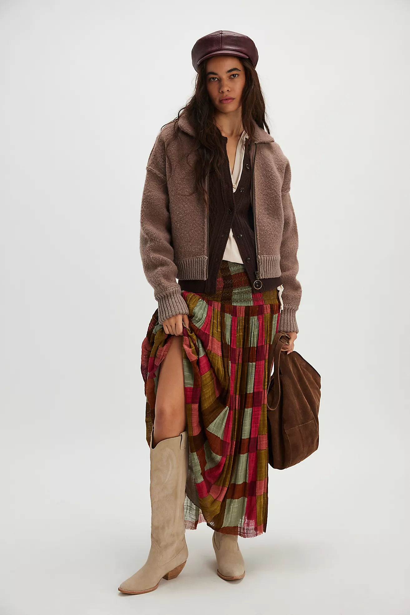 Fp One Ravenna Printed Convertible Maxi Skirt