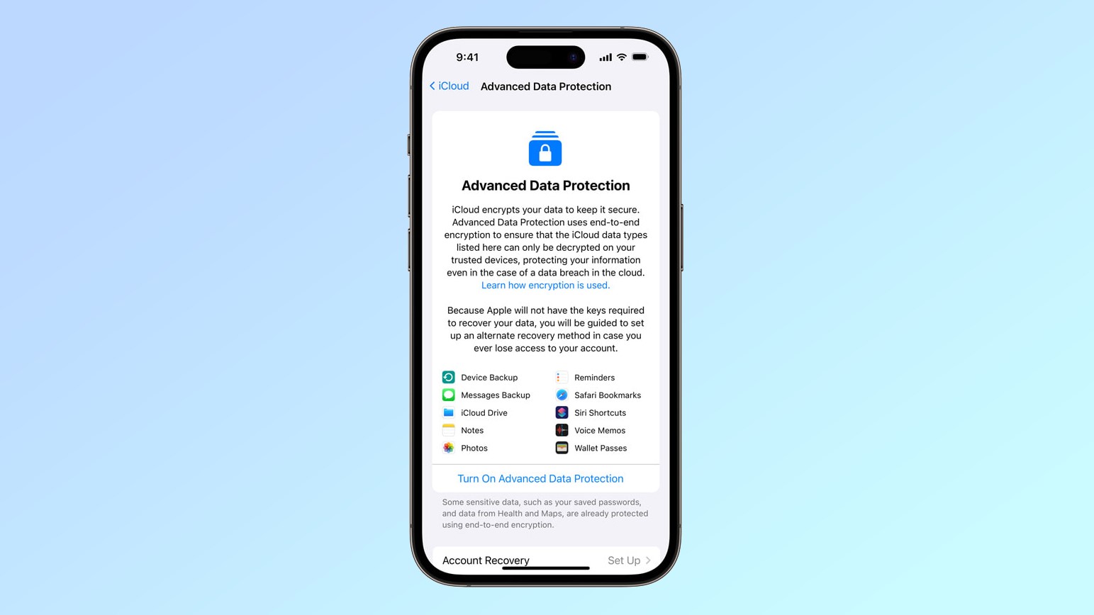 Advanced Data Protection in iCloud