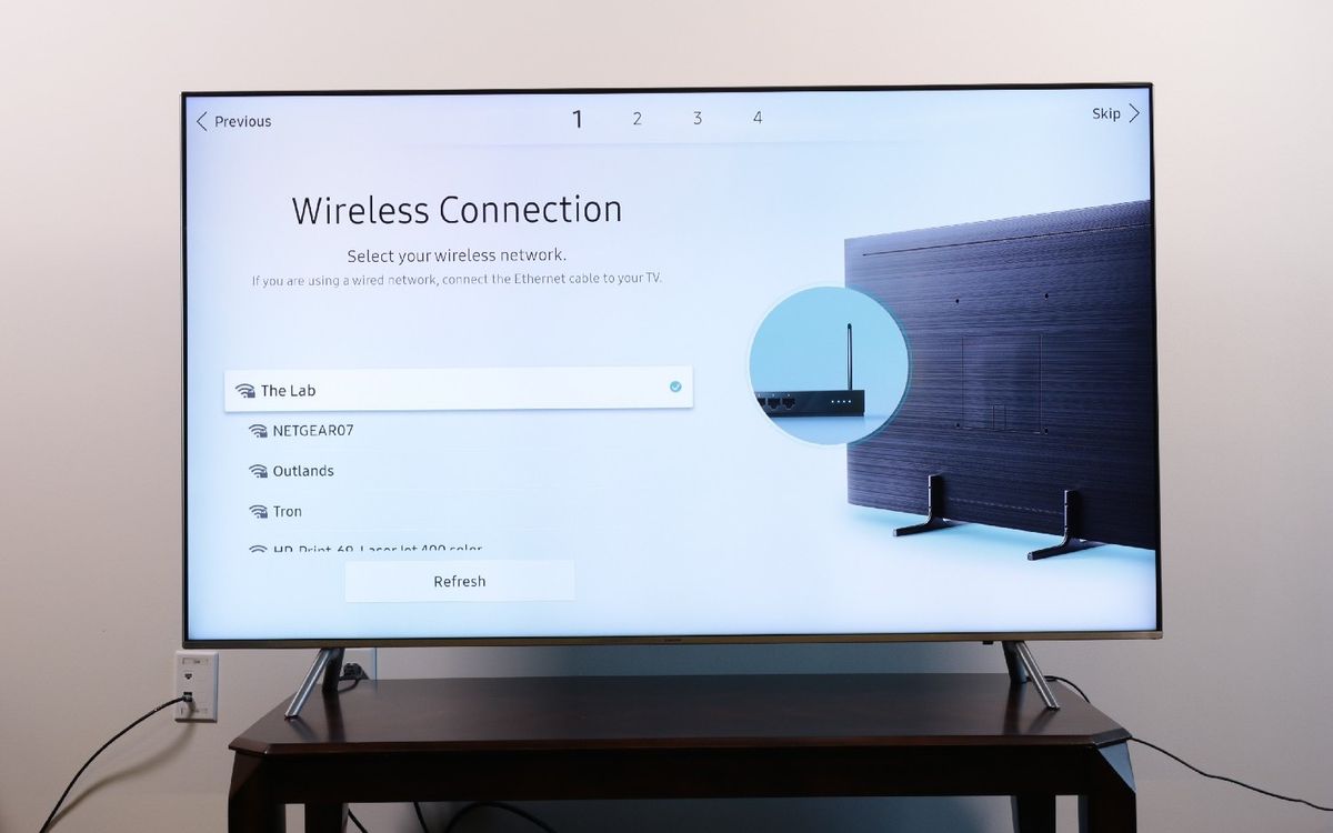 how to find the mac wifi address on samsung tv