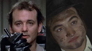 Bill Murray on the left, John Belushi on the right