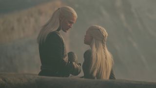 Daemon and Rhaenyra talking about the dragon egg in House of the Dragon