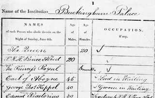 Buckingham Palace in the 1841 Census