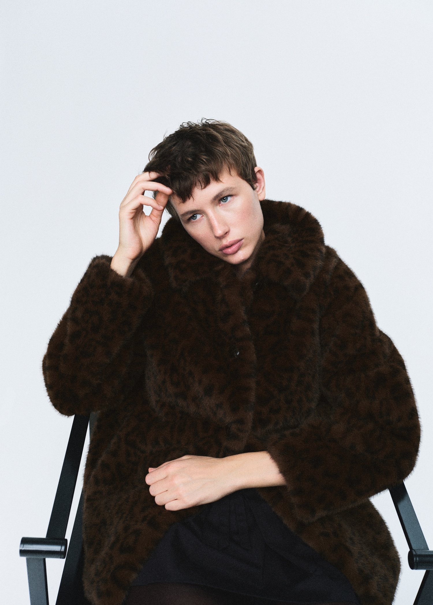 Leopard Faux-Fur Coat - Women | Mango Usa