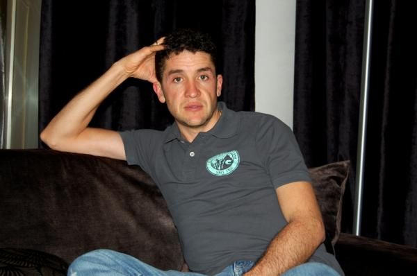 Carlos Sastre at the Geox-TMC camp in Vilaseca