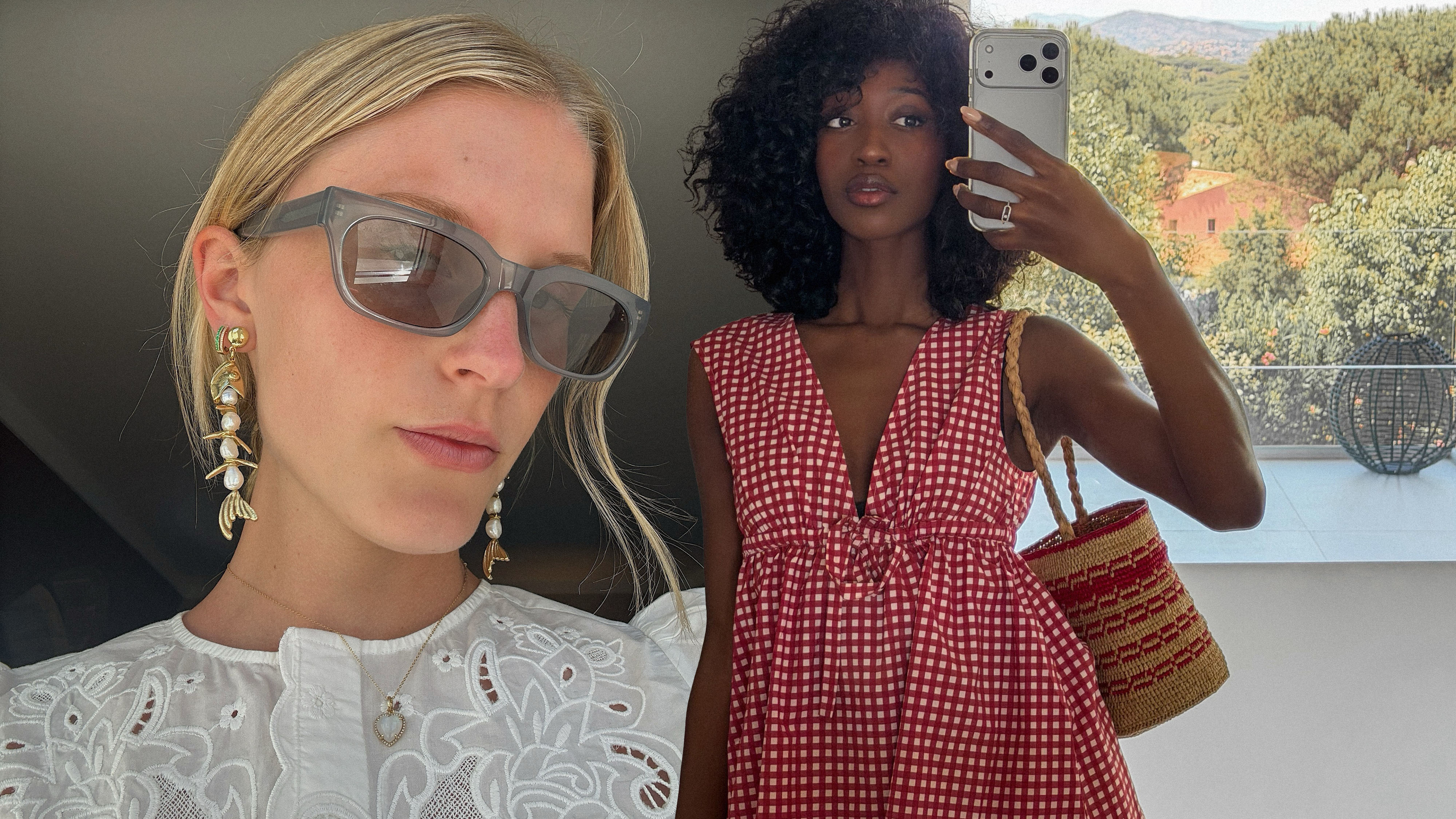 fashion selfie collage