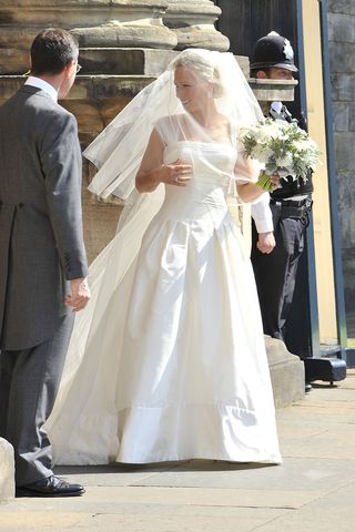 ZARA PHILLIPS in her wedding dress