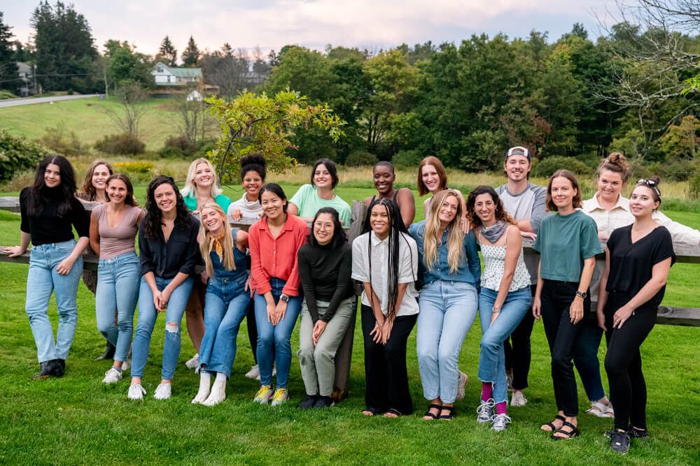 Members of the Andie Swim team