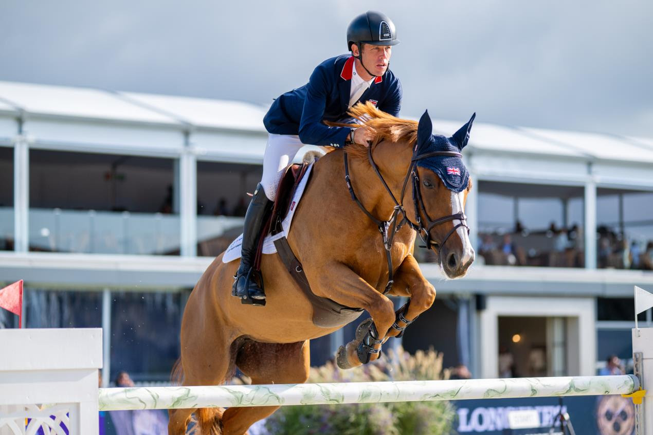 Scott Brash is the new world number one rider in the world, pictured riding Hello Folie to double silver at the European Showjumping Championships in Spain in 2025.