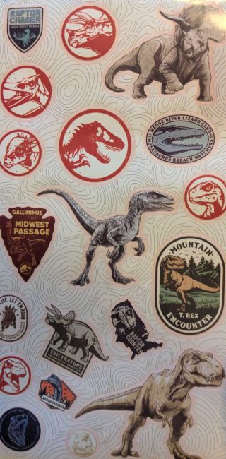 Jurassic World: Dominion sticker set