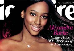 Novermber 2009 cover, Alexandra Burke