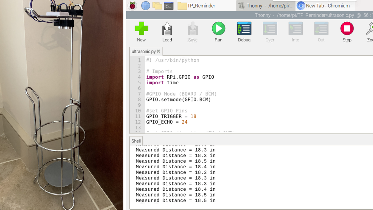 Raspberry Pi Toilet Paper Reminder