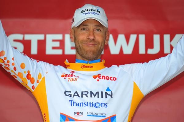 Svein Tuft (Garmin-Transitions) in the Eneco Tour leader's jersey