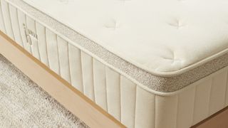 Close up of edge on Birch Luxe Natural mattress