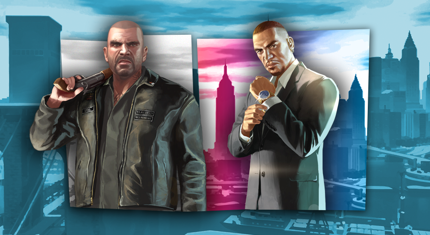 GTA characters posing