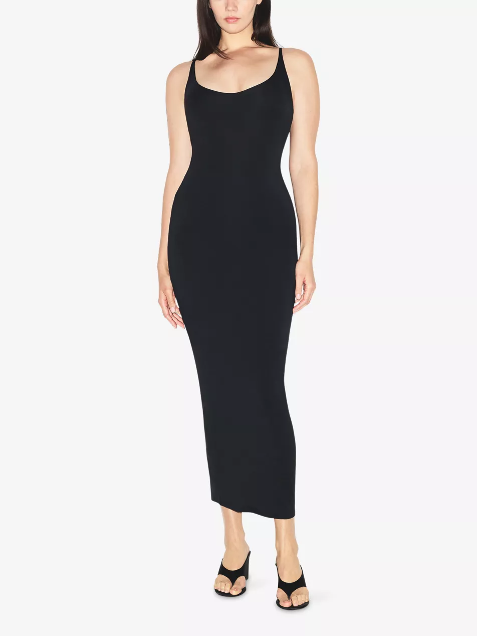 Skimpy Scoop-Neck Stretch-Modal Maxi Dress - Xxs
