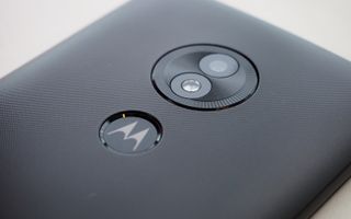 The Moto E5 Play features a plastic back instead of the glass found on the company's pricier models.