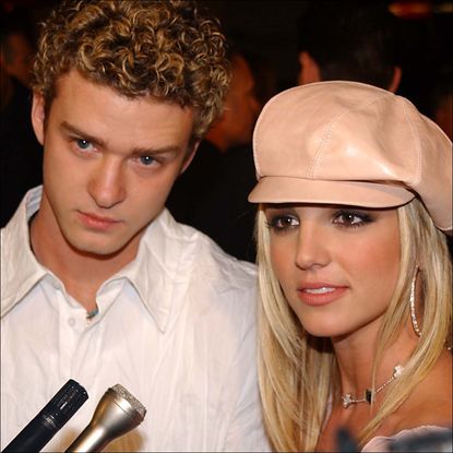 Britney Spears and Justin Timberlake at the "Crossroads" premiere. 