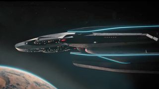 Scenes from episode 3 of "Star Trek: Discovery" season 4 on Paramount Plus.