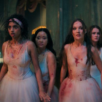 Grace (Avantika), Princess (Lana Condor), Bones (Maddie Ziegler), and Chloe (Millicent Simmonds) in 'Pretty Lethal.'