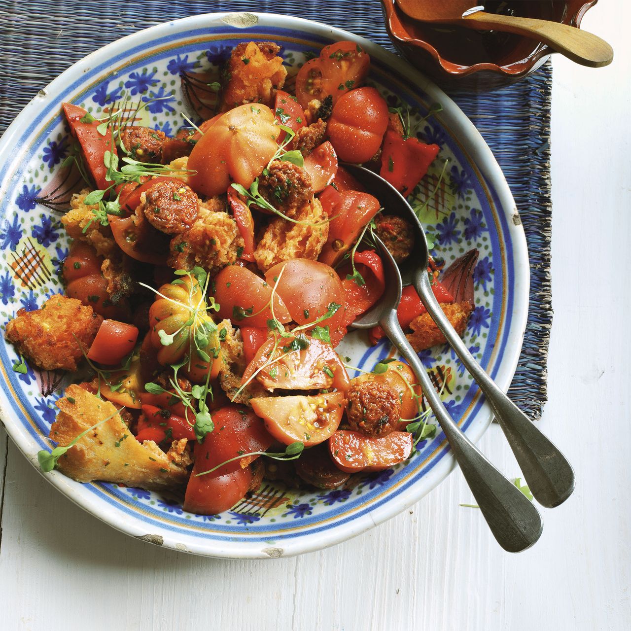 Sourdough Salad with Peppers and Chorizo photo