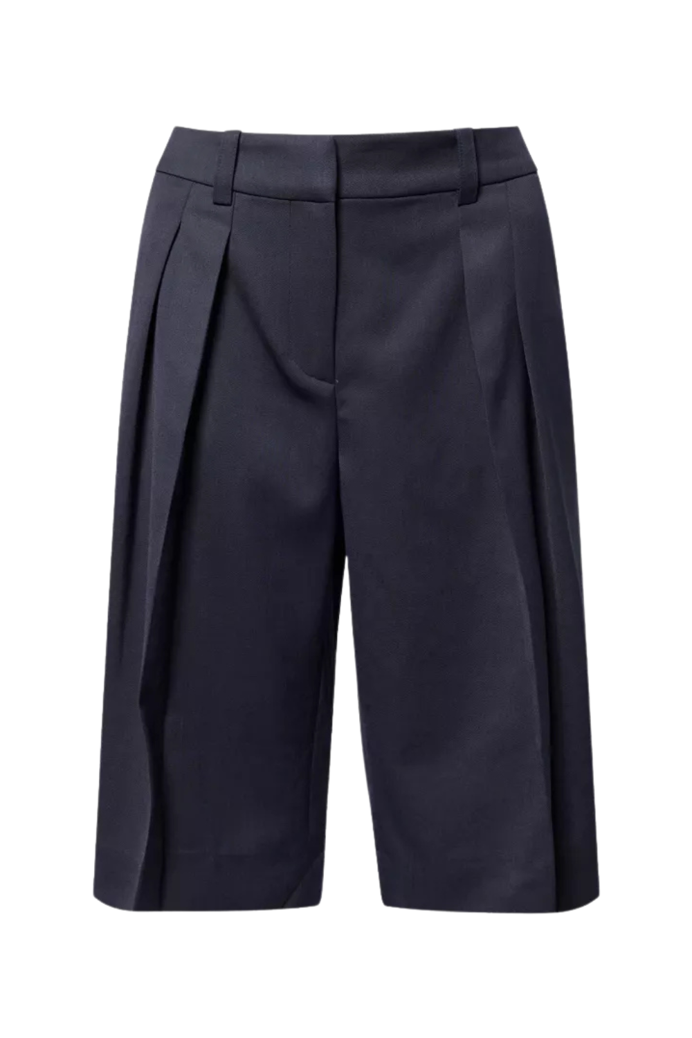Bilbao Pleated Wool Bermuda Shorts