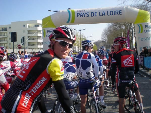 Race leader Luis Leon Sanchez looks comfortable before the fourth stage of the Circuit de la Sarthe-Pays de la Loire.
