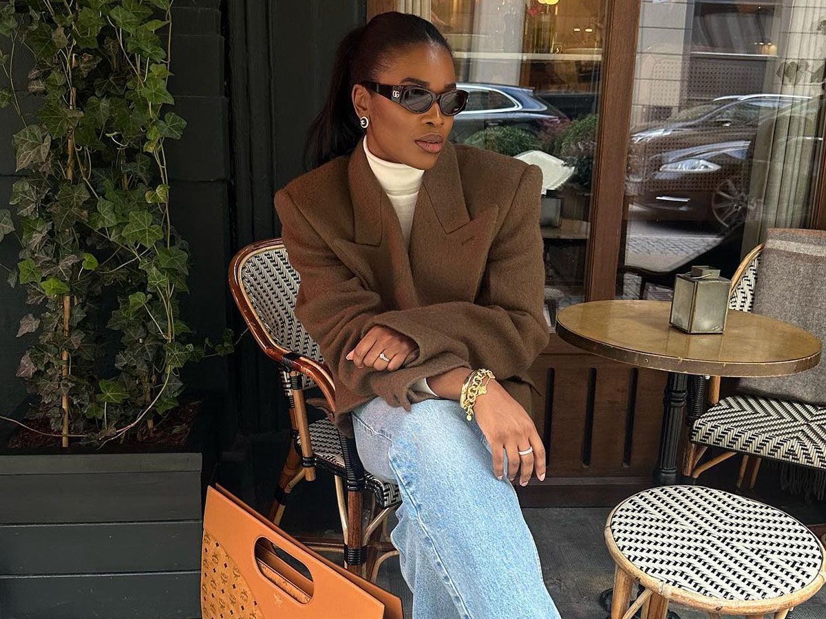 Luxurious looking fashion influencer