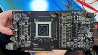 An alleged fake RTX 4090 PCB made to look like the original