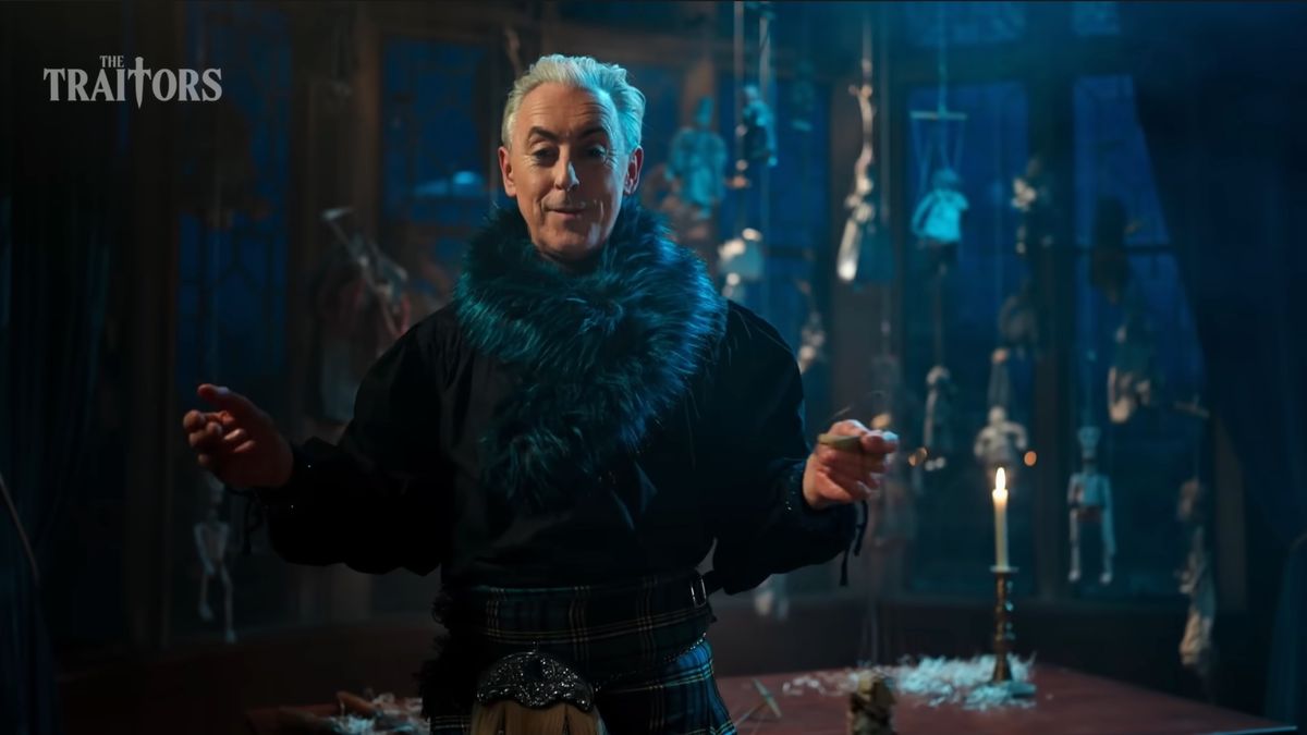 Alan Cumming in the castle for The Traitors US season 3