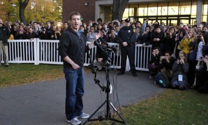 Mark Zuckerberg at Harvard University last year