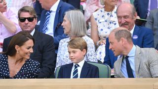 Prince William, Kate and Prince George attend The Wimbledon Men's Singles Final in 2022