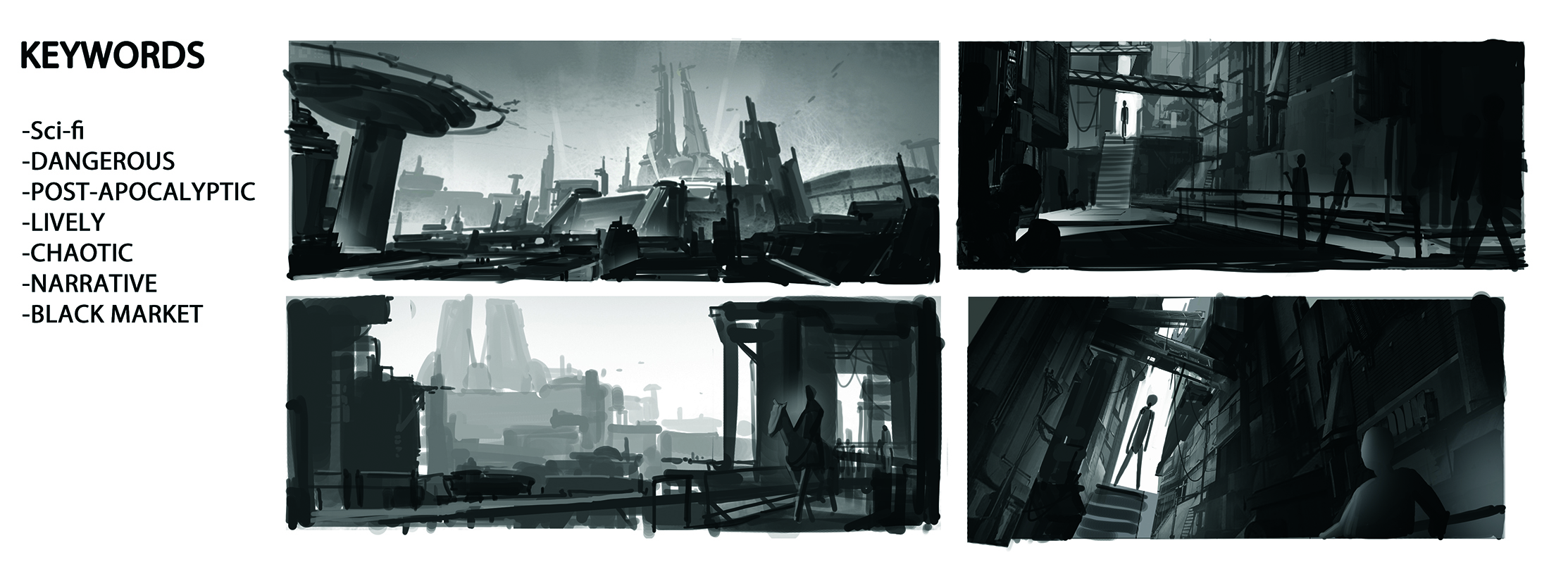 Concept art for a video game 