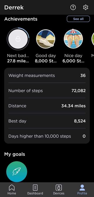 Withings Health Mate app