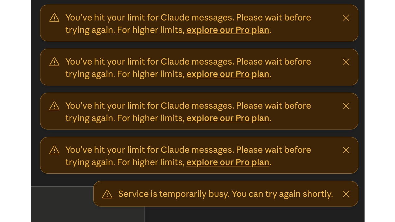 Claude Errors