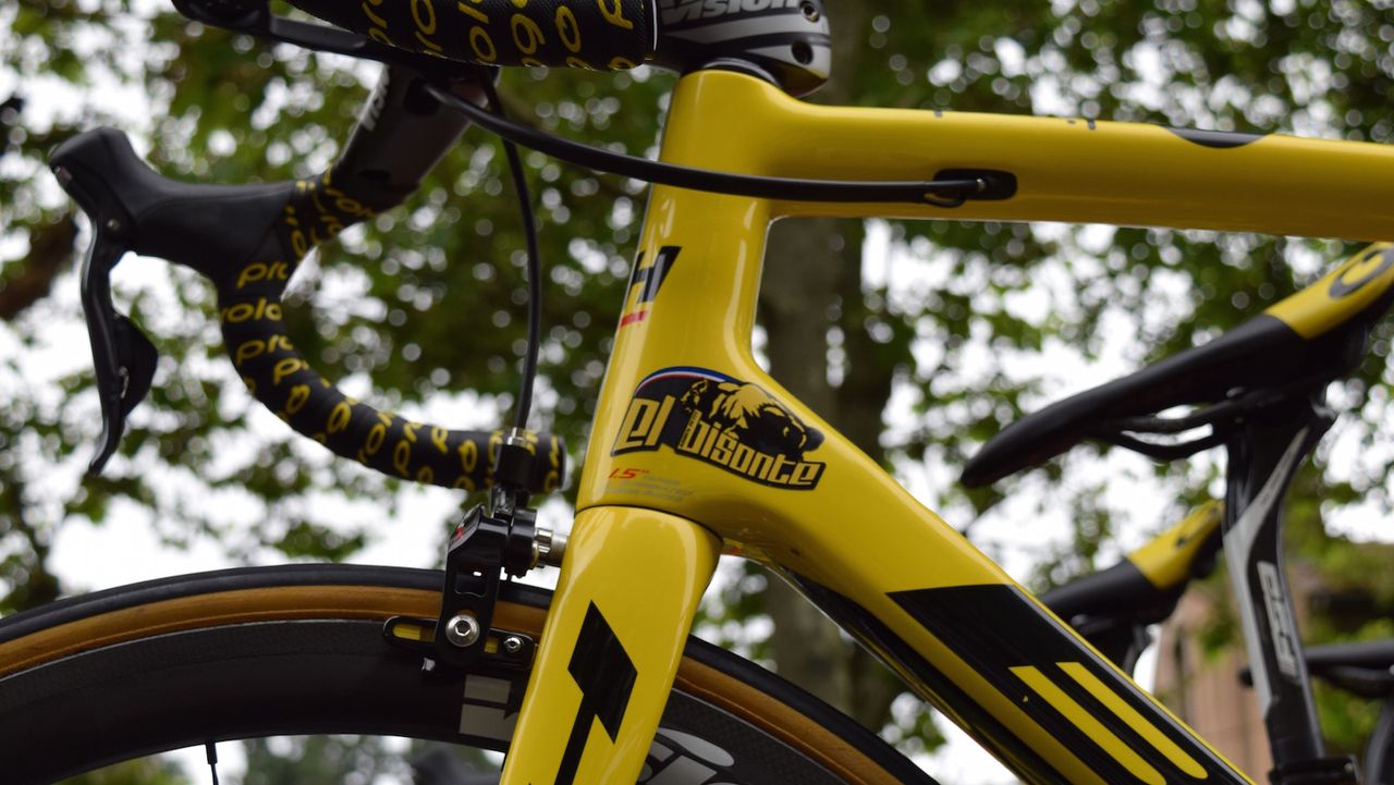 Adrien Petit of Direct Energie has a custom painted BH G6