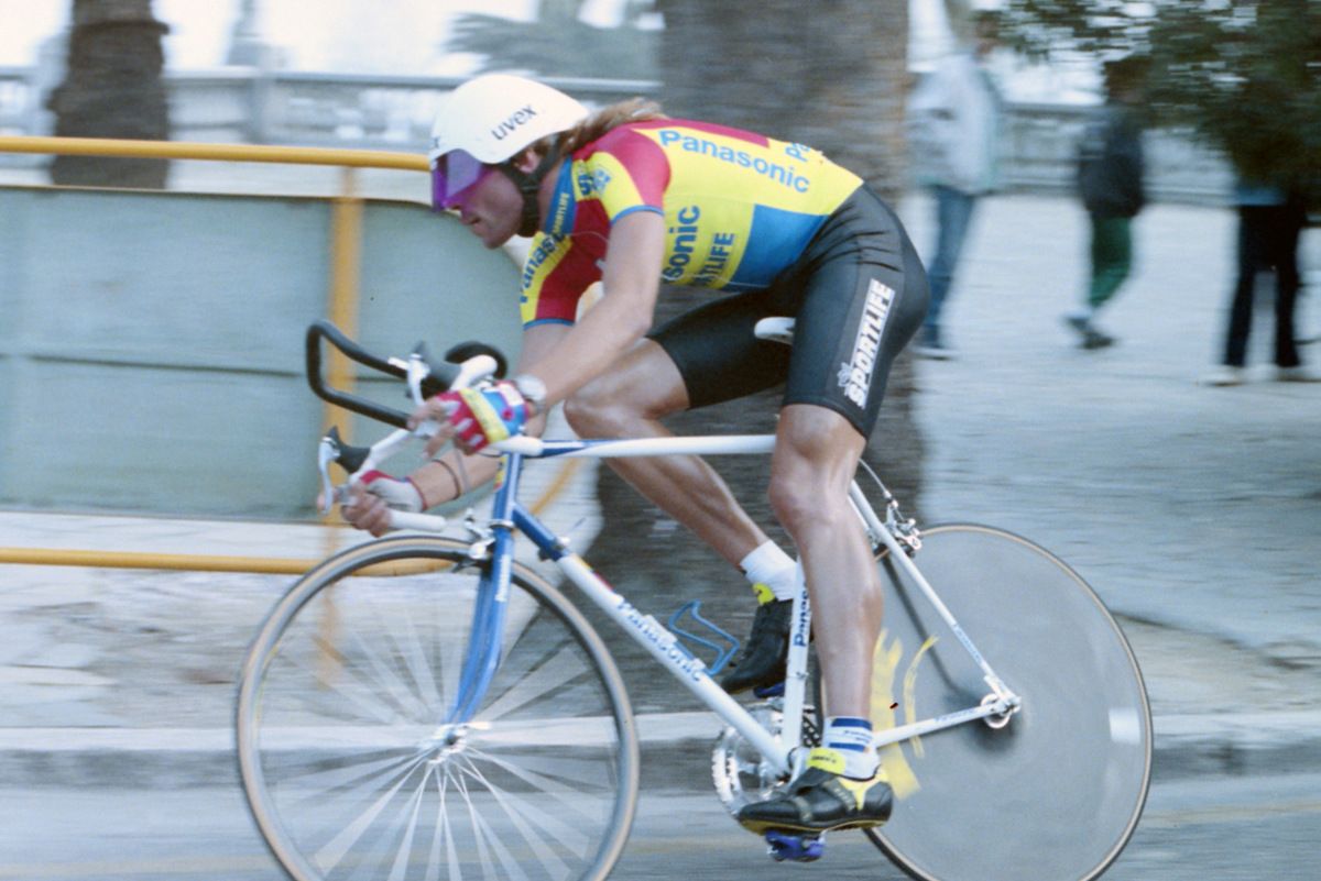 Henk Lubberding riding for Panasonic