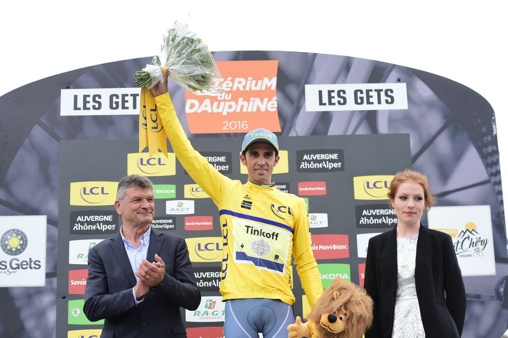 Race leader Alberto Contador (Tinkoff)