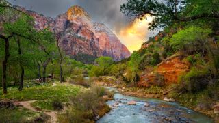 Virgin River at Zion National Park, USA