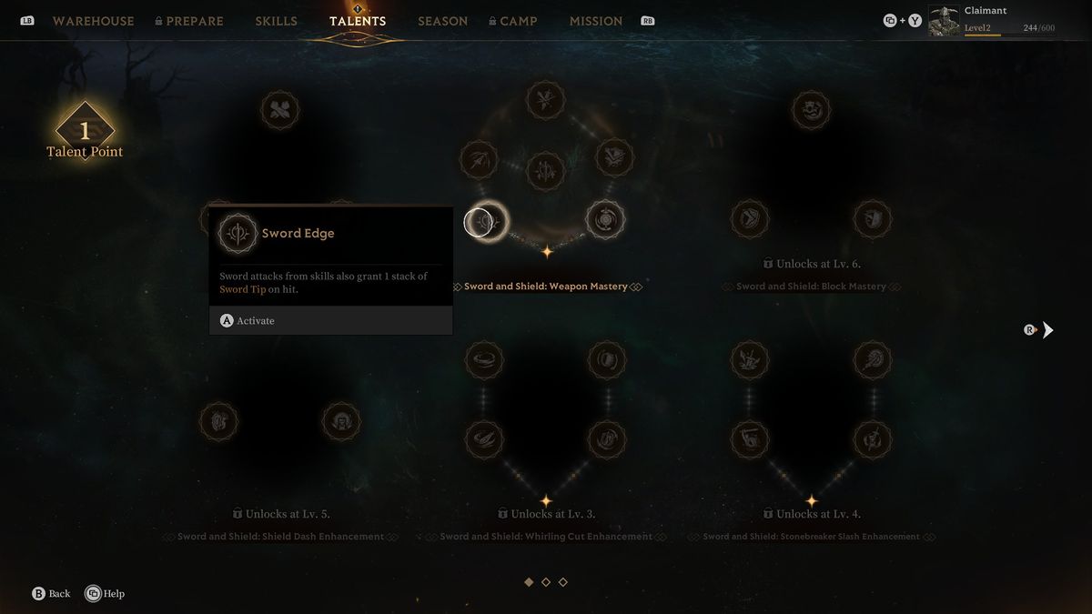 A series of images showing the various systems and mechanics in Mistfall Hunter, an extraction shooter ARPG by Bellring Games.