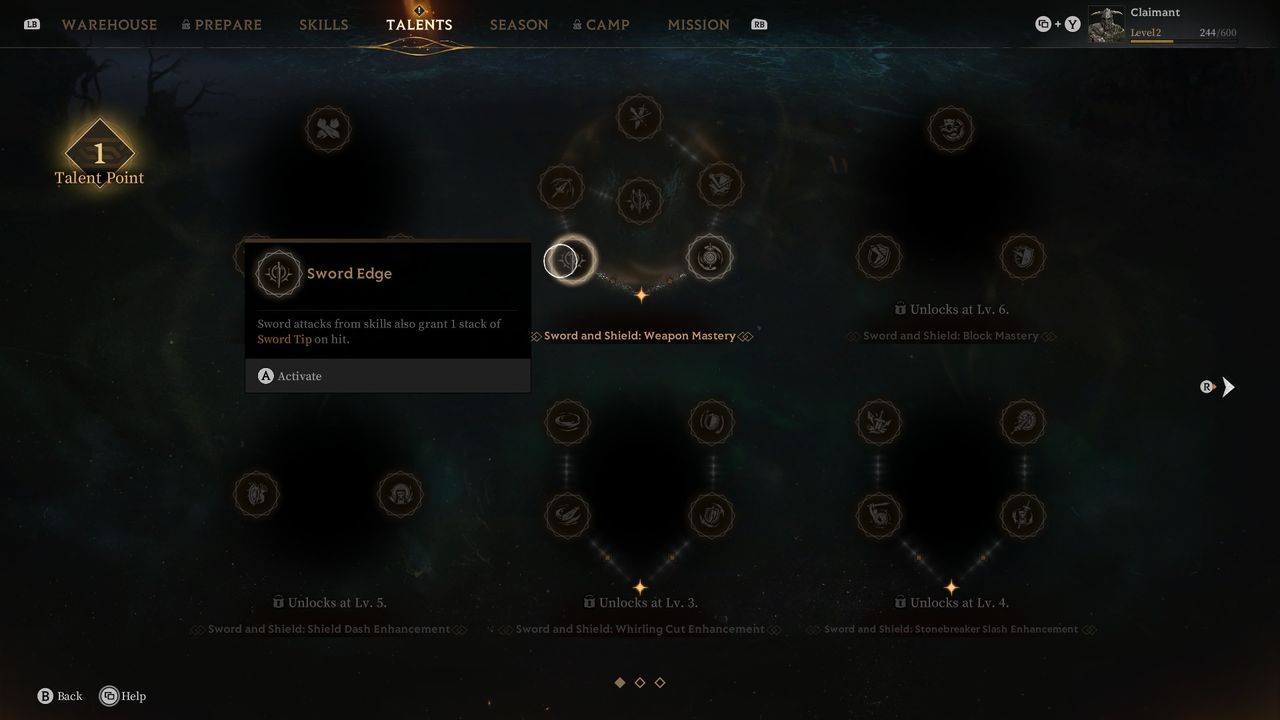 A series of images showing the various systems and mechanics in Mistfall Hunter, an extraction shooter ARPG by Bellring Games.