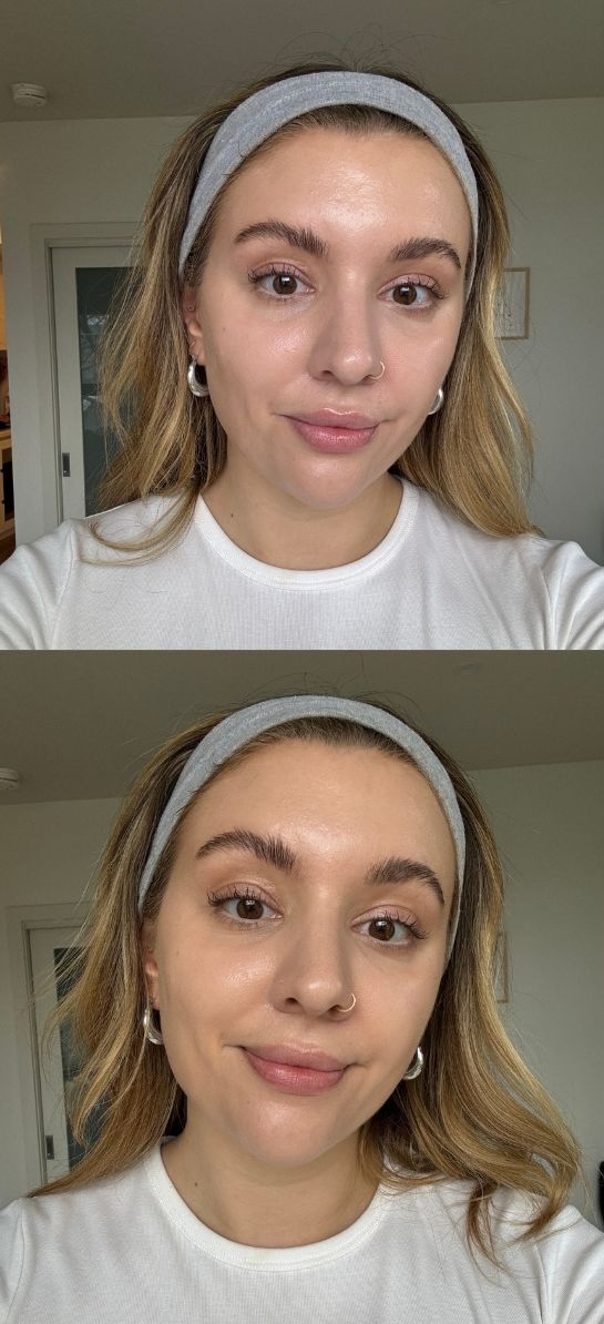 Clinique Daily Calm before and after