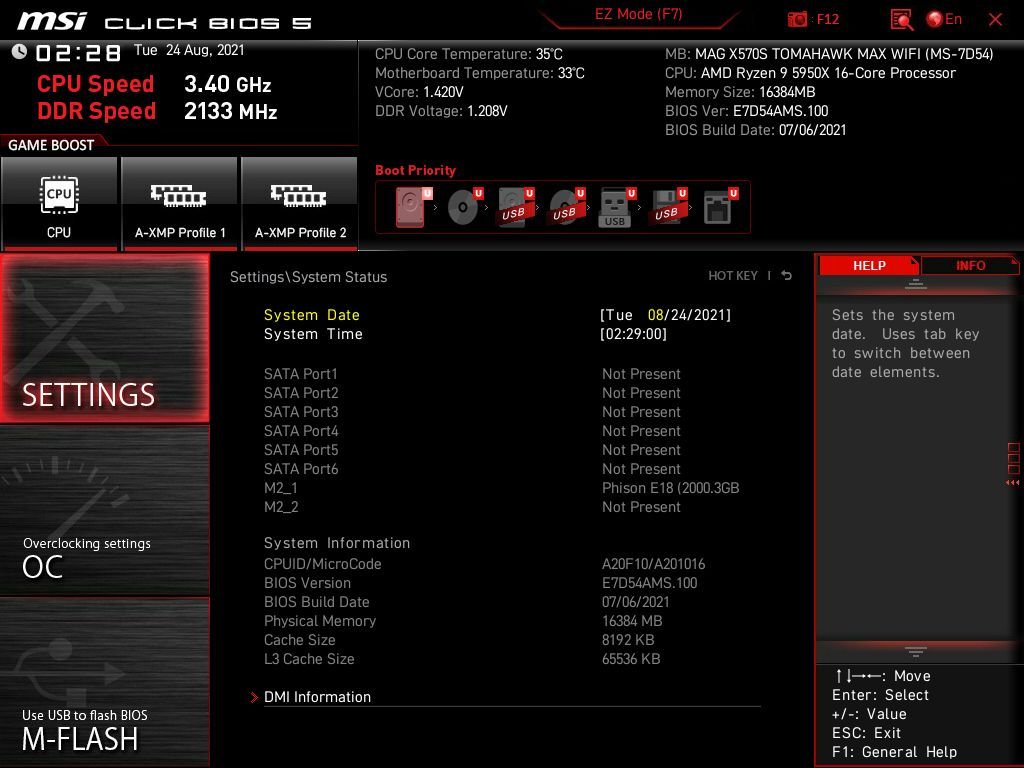 MSI MAG X570S Tomahawk Max WIFI