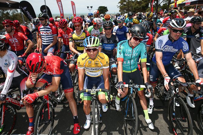 The riders at the start line