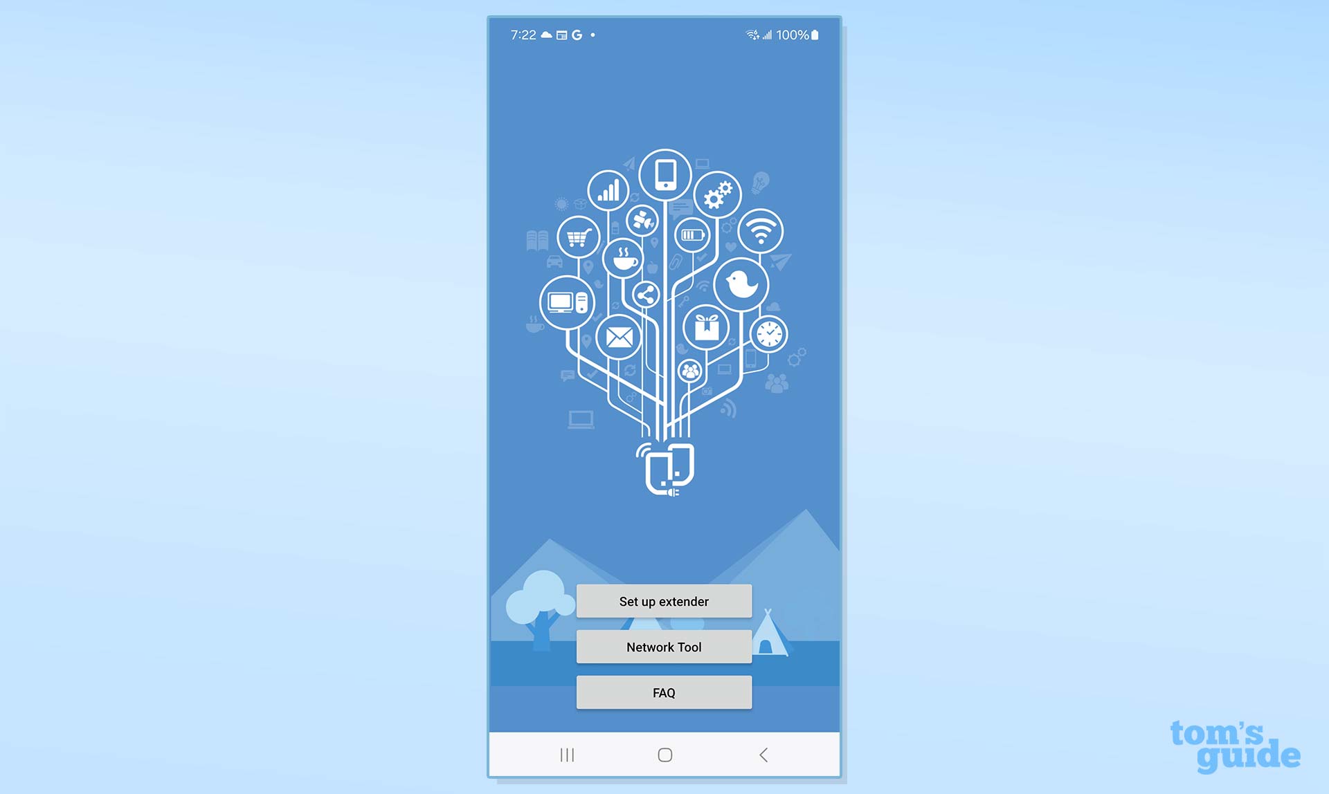 A screenshot from the Asus RP-AX58 Wi-Fi 6 extender app.