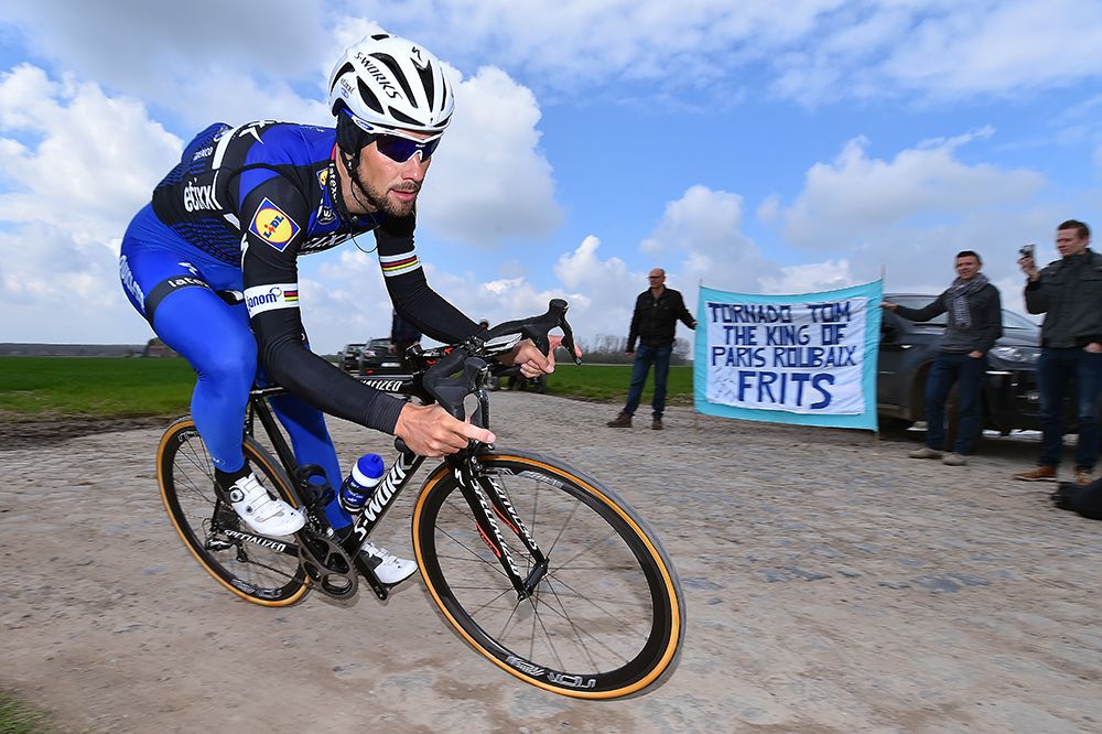 Tom Boonen (Etixx-Quickstep) had plenty of fans on the route