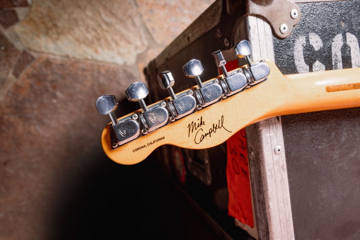 A photo detail of the Fender Stories Collection Mike Campbell &ldquo;Red Dog&rdquo; Telecaster